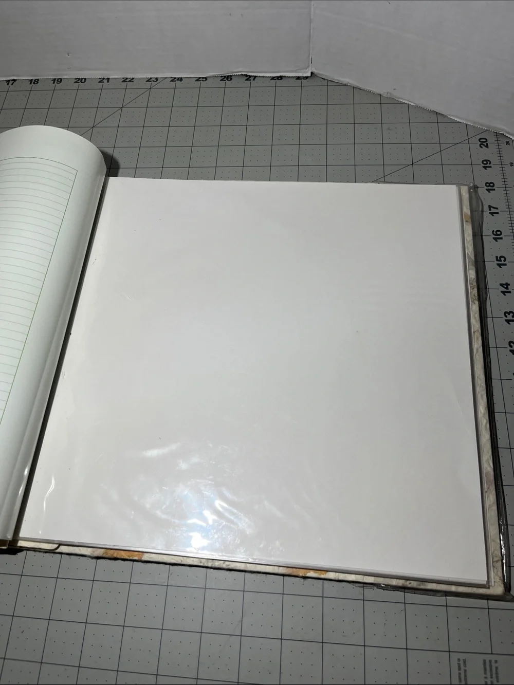 PIONEER Cream Botanical scrapbook with Pink Petal Accents